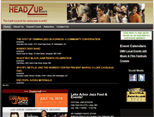 Tablet Screenshot of headzup-events.com